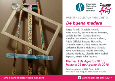 camino por las artes exposicion arte objeto de buena madera ungs flyer (6)